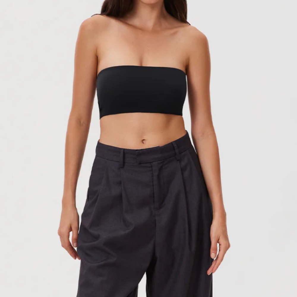 Inlyric Black Bandeau Bra Size Large NWT